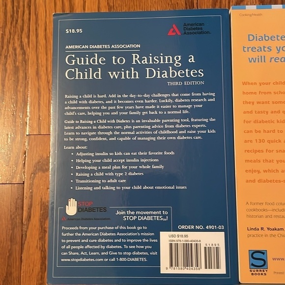 Lot of 5 books related to Diabetes information / cookbook Type One Juvenile - Picture 7 of 12